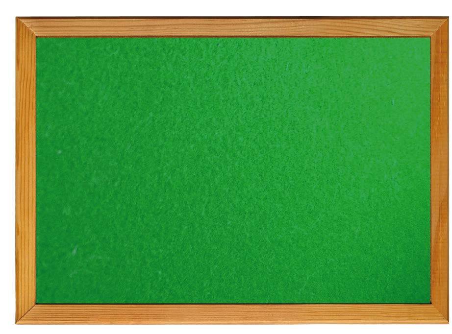 Bacheca informativa in panno verde con cornice in Ekowood cm. 140x100