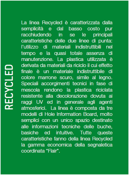 Panchina in plastica riciclata Park Recycled con schienale